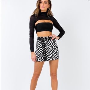 PRINCESS POLLY MOTEL SKIRT SZ S